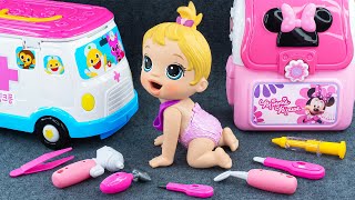 90 Minutes Minnie Mouse Ambulance Toys Satisfying ASMR Doctor Toys Unboxing 💞 Lana Unboxing Toys [upl. by Fiedler]