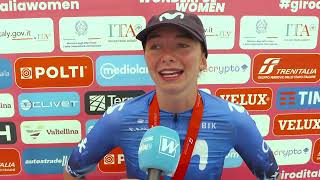 Liane Lippert is back Post race interview Stage 6 Giro 2024 [upl. by Adierf931]