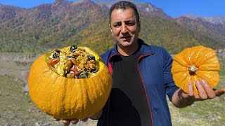 BEST RECIPE PILAF COOKED IN PUMPKIN  HOW TO COOK THE PERFECT PILAF [upl. by Rellek]