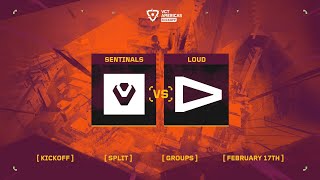 Sentinels vs LOUD  VCT Americas Kickoff  Group Stage D2  Map 1 [upl. by Gromme784]