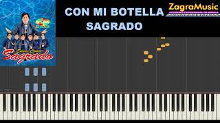 SAGRADO  CON MI BOTELLA  TUTORIAL TECLADO  PST GRATIS  MIDI [upl. by Pet477]