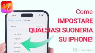 iOS 17 COME IMPOSTARE QUALSIASI SUONERIA SU IPHONE [upl. by Driskill]