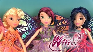 Poupées Winx Club Butterflix Fairies Fées Tecna Musa Stella [upl. by Thierry]