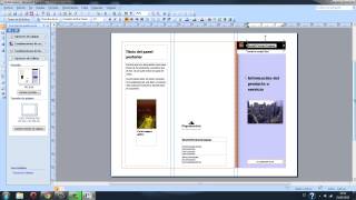 Tutorial de como hacer un trifoliar en Publisher [upl. by Irish]