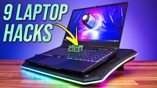 9 Gaming Laptop HACKS in 2 MINUTES [upl. by Hamlen625]