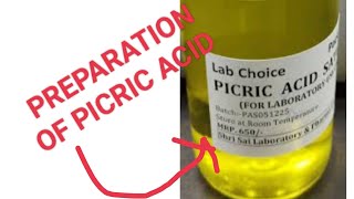 preparation of PICRIC ACIDchemistry science pharmacy viralvideo viralshort viralreels [upl. by Swaine]