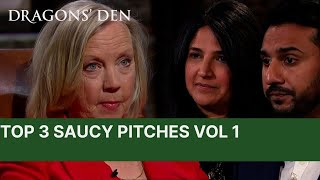 Top 3 Saucy Pitches In The Den  Vol1  Dragons Den [upl. by Anelrad]