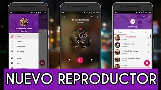 NUEVO INCREIBLE REPRODUCTOR De MUSICA Para ANDROID 2016 Material Design [upl. by Uri]