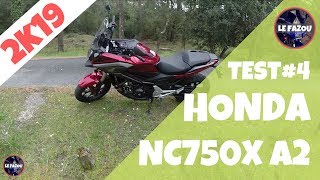 TEST  HONDA NC750X DCT 2019  A2 [upl. by Atnoed836]