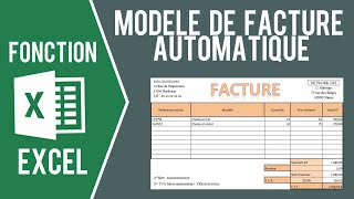 EXCEL  MODÈLE DE FACTURE AVEC SAISIE AUTOMATIQUE Et import des clients [upl. by Wendin989]