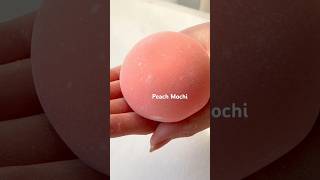 Peach Mochi shorts peachmochi mochi recipe [upl. by Romilly]