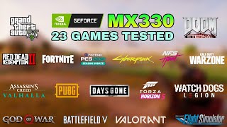 Nvidia GeForce MX330  Test in 23 Games in 2022 [upl. by Vlad]