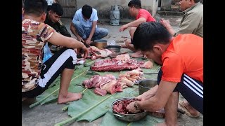 Processing smoked pork from whole pigsSlaughtering PigsMrHa foodLocal Cuisine and Culture EP2 [upl. by Glaser]