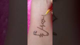 Mehndi design easy tattoo viralvideo [upl. by Shir]