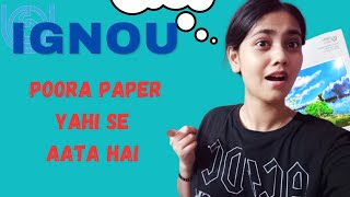 IGNOU ke Paper mai Questions yahi se aate hai 🔥💯  Full Strategy  2023 ignouexam [upl. by Nitsua]