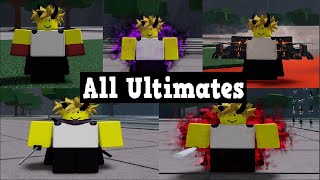 ALL ULTIMATES IN STRONGEST BATTLEGROUNDS V1 thestrongestbattlegrounds [upl. by Ytsirk]