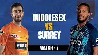 🔴 Live Middlesex Vs Surrey Live  Match 7  MID vs SUR Live  Vitality Blast T20 Live Match Today [upl. by Dolly]