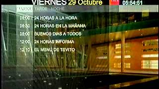 Inicio de Transmisiones TVN Chile 29 Octubre 2010 [upl. by Rutherford]