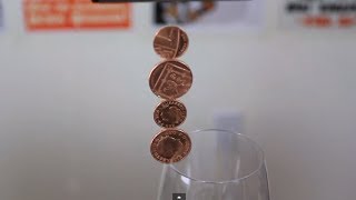 Amazing Balancing Coins  Science Experiment [upl. by Asina]