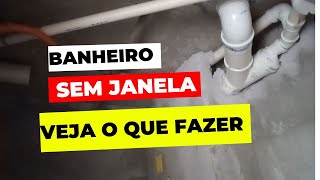 Passo a passo Instalação da tubulação de ventilação para o exaustor do banheiro  Sem janela [upl. by Tonkin]