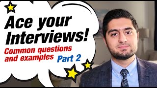 How to Answer Common Residency Interview Questions with examples  Part 2 [upl. by Nylhtiak]