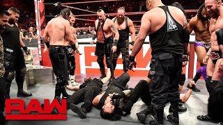 The Shield are brutalized in a massive ambush Raw Sept 3 2018 [upl. by Letnuahs]