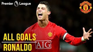 Cristiano Ronaldo  All Premier League Goals  WINNER Best Manchester United Player  1000 PL [upl. by Nakhsa]