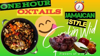 JAMAICAN OXTAIL IN NINJA FOODI  Howto make Jamaican Style Oxtail Quick and Easy Jamaicanoxtail [upl. by Nodgnal]