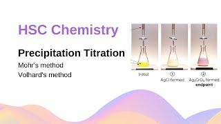 Precipitation Titration Mohrs amp Volhards Method  HSC Chemistry [upl. by Atwekk]