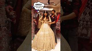 Rate This Golden Lehenga Out Of 10  Chandni Chowk Bollywood Lehenga Wedding Shopping shorts [upl. by Asilrak]