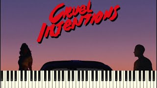 Delacey ft GEazy  Cruel Intentions Piano Tutorial  Sheets [upl. by Einiar]