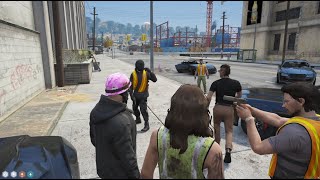 Cypress Sanitation Crew Confronts Suspicious Aura Man  NoPixel 40  GTA RP [upl. by Suehtomit636]