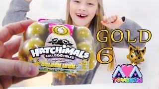 GOLD 6 pack of Hatchimals CollEGGtibles super rare [upl. by Con923]