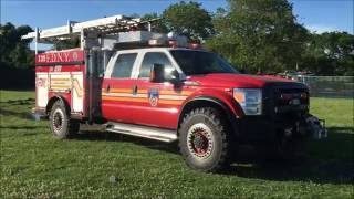 WALK AROUND OF THE BRAND NEW FDNY E329 ATRV AT A 7TH ALARM BRUSH FIRE IN BROOKLYN [upl. by Esilehc]