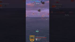 Warships🏴‍☠️  Battleship gets focused by fun police worldofwarships wows cqc [upl. by Annor]