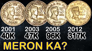 5 PISO BSP COINS VALUE UPDATE 2023 [upl. by Esta]