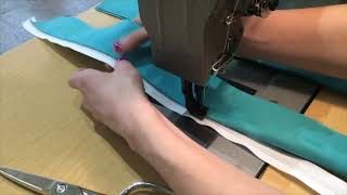 Upholstery Method  HOW TO SEW A CUSHION ZIPPER [upl. by Duke]