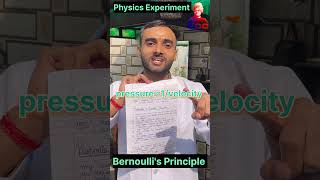 Example Of Bernoulli Theorem  Day 61 Experiment experiment scienceexperiment bernoulli [upl. by Eegnat]