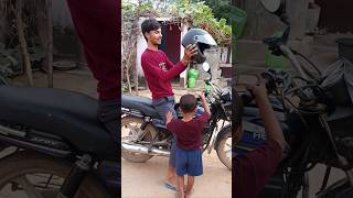 papa hmesa helmet ⛑️ bhul jate hai ⛑️🥰🥰 [upl. by Htebarual]