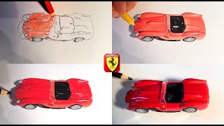 Ferrari 250 Testa Rossa disegnata a matita [upl. by Gere]