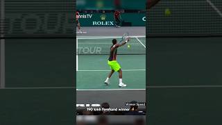 Gaël Monfils 190 kmh forehand winner at the Paris Masters 2021 🎥 ATPTour  tennistv tennis [upl. by Aniretak]