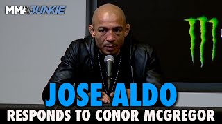 Jose Aldo Lashes Out At Big Mouth Conor McGregor Rips Judges After Draw With Jeremy Stephens [upl. by Lucienne]