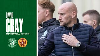 Hibernian 1 Motherwell 2  David Grays Reaction  William Hill Premiership [upl. by Wearing]