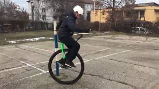 Nimbus 36” Unicycle first ride [upl. by Airtina]