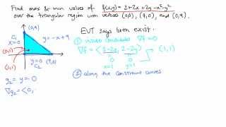 Calculus 3 Topic 16 Constrained extrema [upl. by Ynnob]