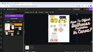 How To Resize Dollhouse Printables With Canva For Free [upl. by Goldia568]