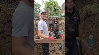 Episode 1 bricklayer construction garden footings extension digging [upl. by Marys]