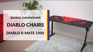 Biurko gamingowe Diablo Chairs Diablo XMate 1400  dane techniczne  RTV EURO AGD [upl. by Gleich]