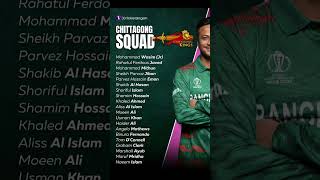 Chittagong Kings BPL 2025 Team squad sakibalhasan bpl2024 bpl2025 allteam cricket bangladesh [upl. by Dnomyad]