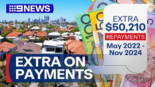 Aussies spending 50k more on average mortgage repayments report finds  9 News Australia [upl. by Notac]